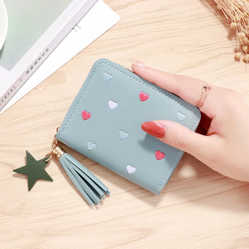 Women Wallet Purses Luxury Love Heart Wallet for Ladies Girl Money Pocket Card Holder Female Wallets Phone Clutch Bag Coin Purse