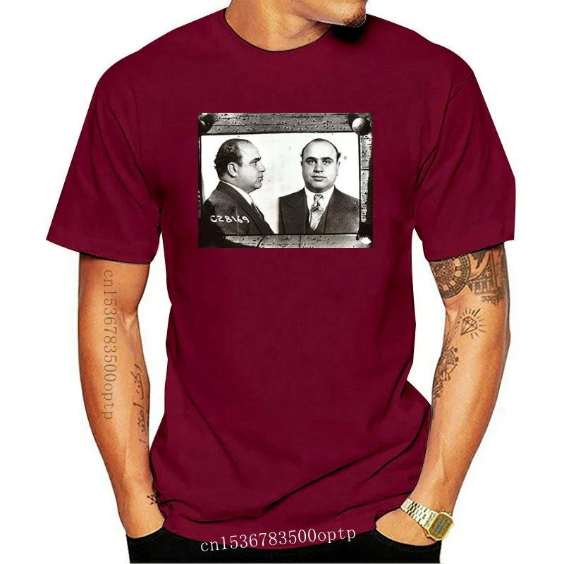 

Hot Sales2017 Men's Casual Al Capone Mug Shot 3D Printed Men's Short Sleeve Tee High Quality T Shirts
