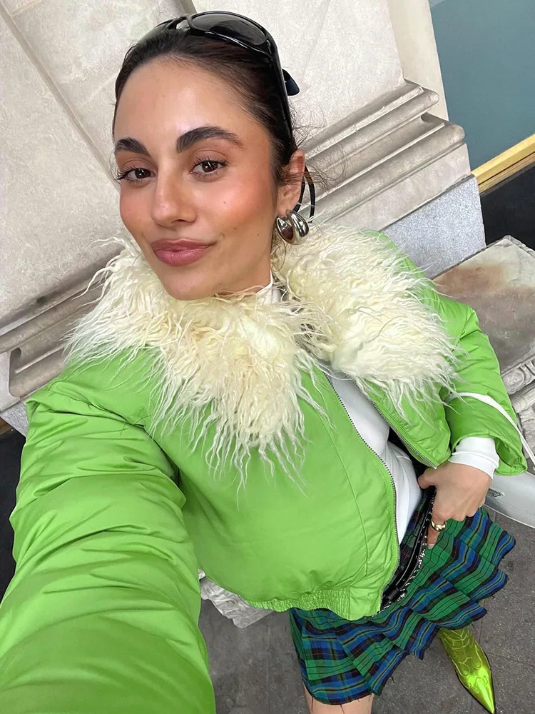 Женский хлопковый Кардиган с длинным рукавом на молнии