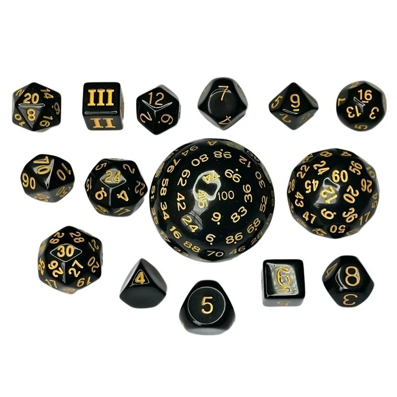 15 шт./компл. Многосторонние кости цифровые игральные Беговая группа