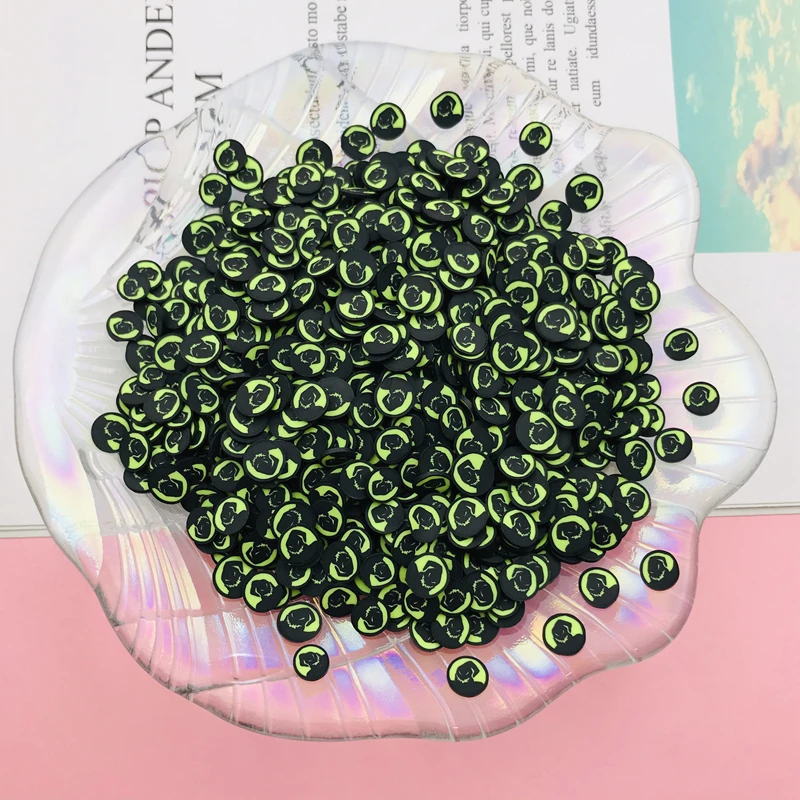 50 г/лот Горячая глина Хэллоуин Тыква сбрызгивать милые конфеты кукуруза череп