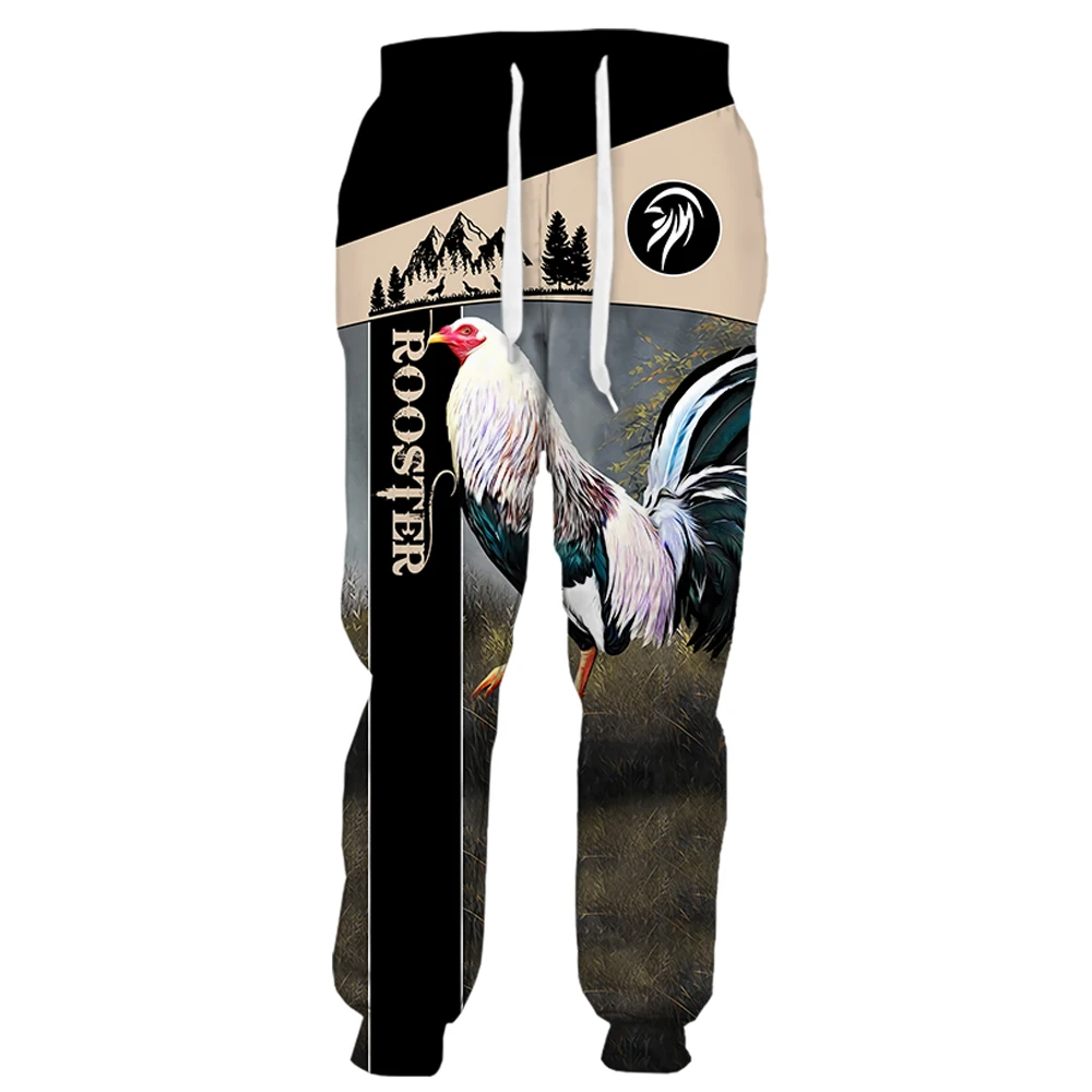 

CLOOCL Rooster Lovers Casual Pants 3D Graphic Animals Sweatpants Fashion Hip Hop Tracksuit Polyester Harajuku Sportswear