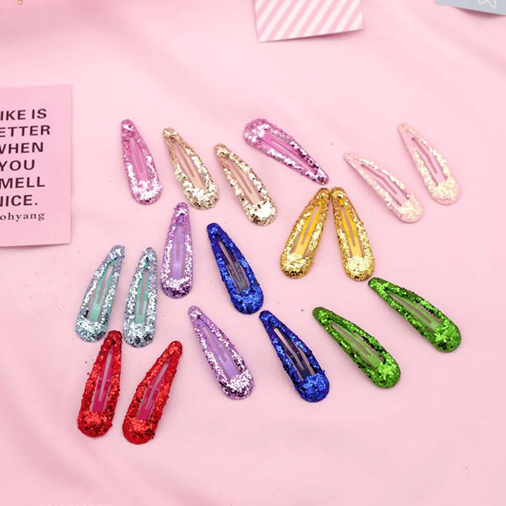 

Sequin Colorful Candy Color Hairpins Barrettes Snap Clips Hair Clips Hair Accessories for Children