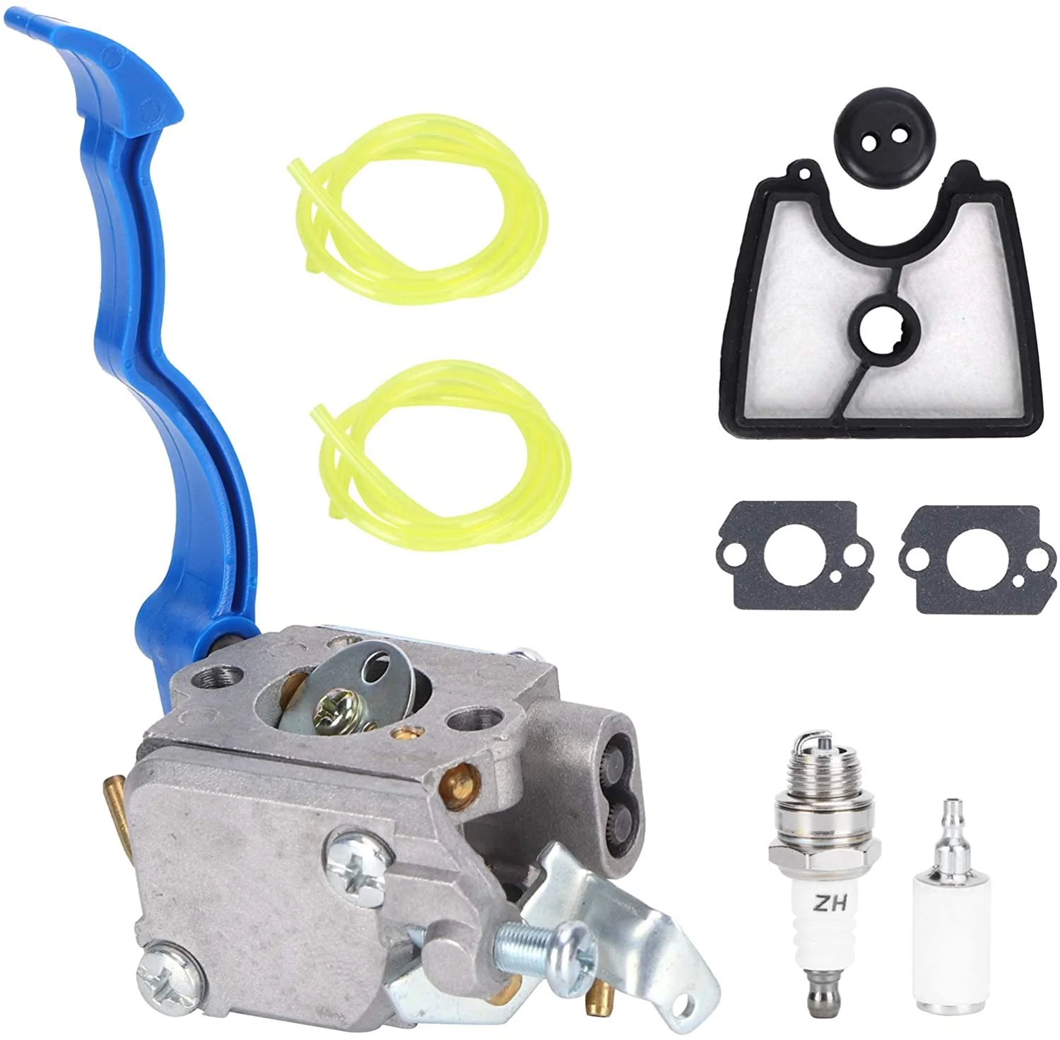 

Набор воздушных фильтров карбюратора для Husqvarna 125B 125BX 125BVX C1Q-W37 545 08 18-11, Свеча зажигания, топливная линия, Праймер, лампа, втулка, прокладка