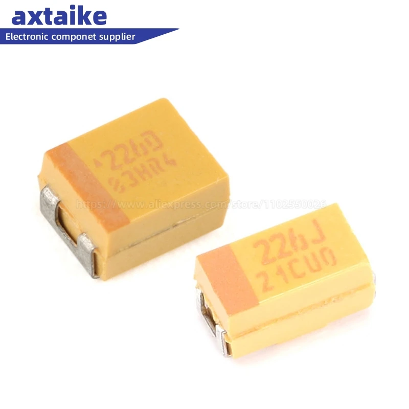 

10PCS 22UF 226 226K 6.3V 10V 16V 20V 25V 35V A B C D E 3216 3528 6032 7343 10% SMD 226J 226A 226C 226D 226V Tantalum Capacitor