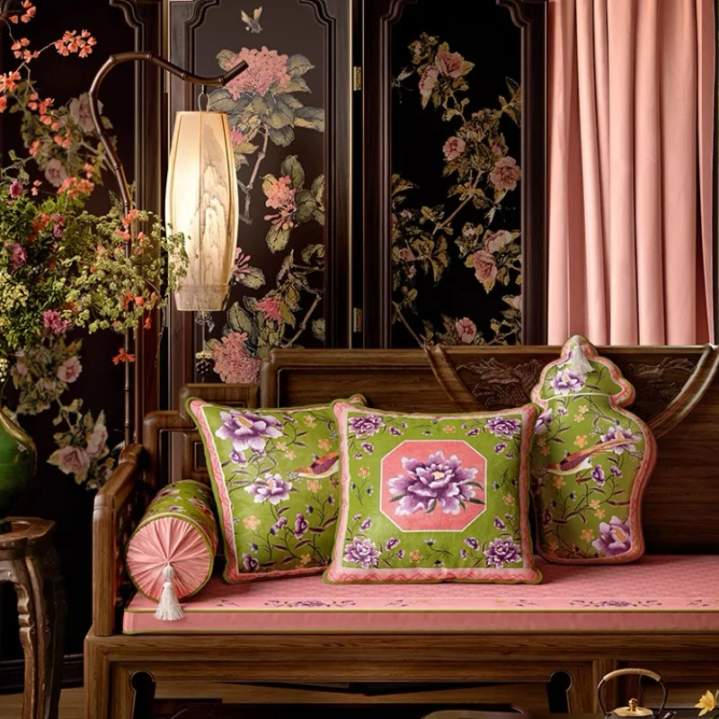 Подушки с изображением птицы из флоры китайская ретро-подушка подушки в форме
