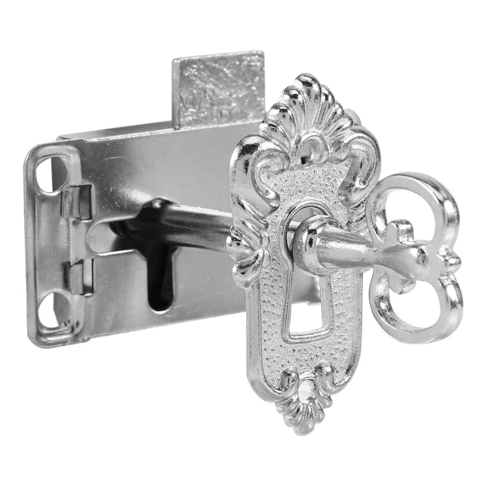 

Bathroom Drawer Cabinet Door Lock Drawer Lock White Nickel Zinc Alloy Antique Beautiful Shape Exquisite Patterns