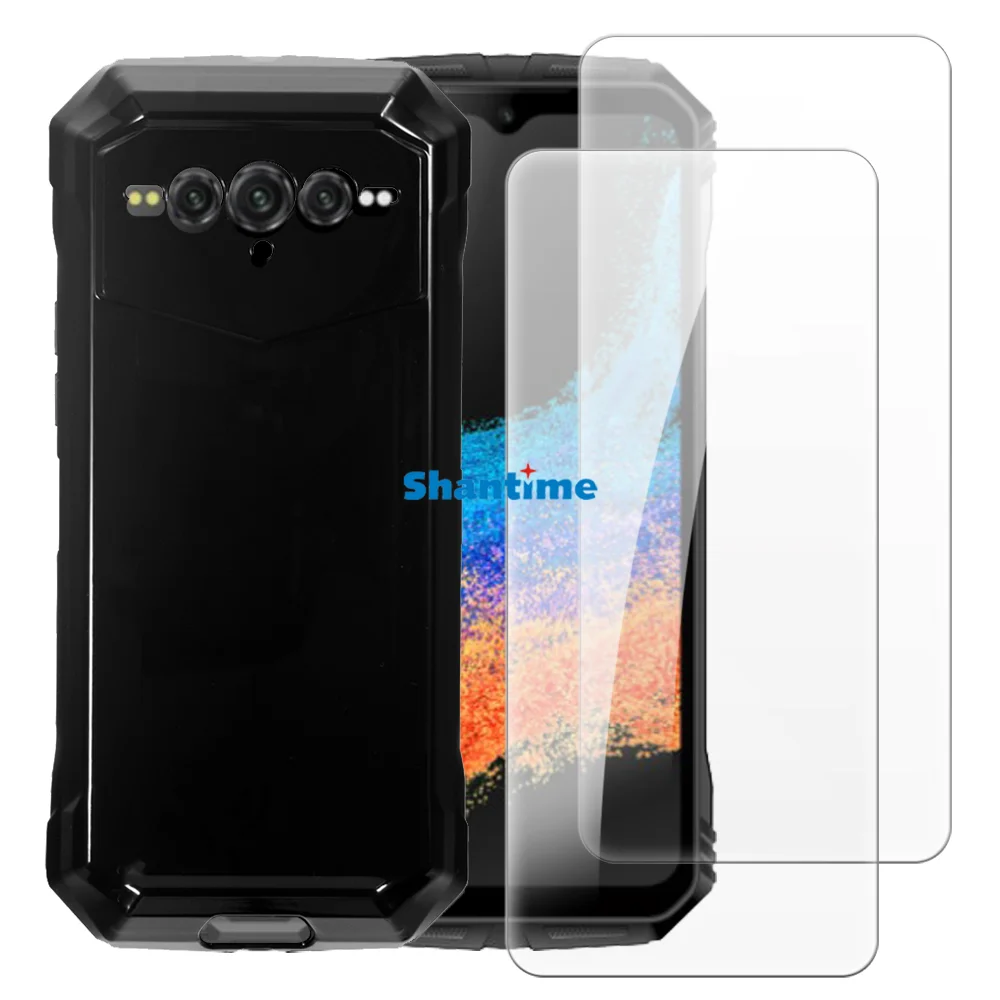 Мягкий чехол + комплект из 2 защитных пленок закаленного стекла для Doogee V Max Plus