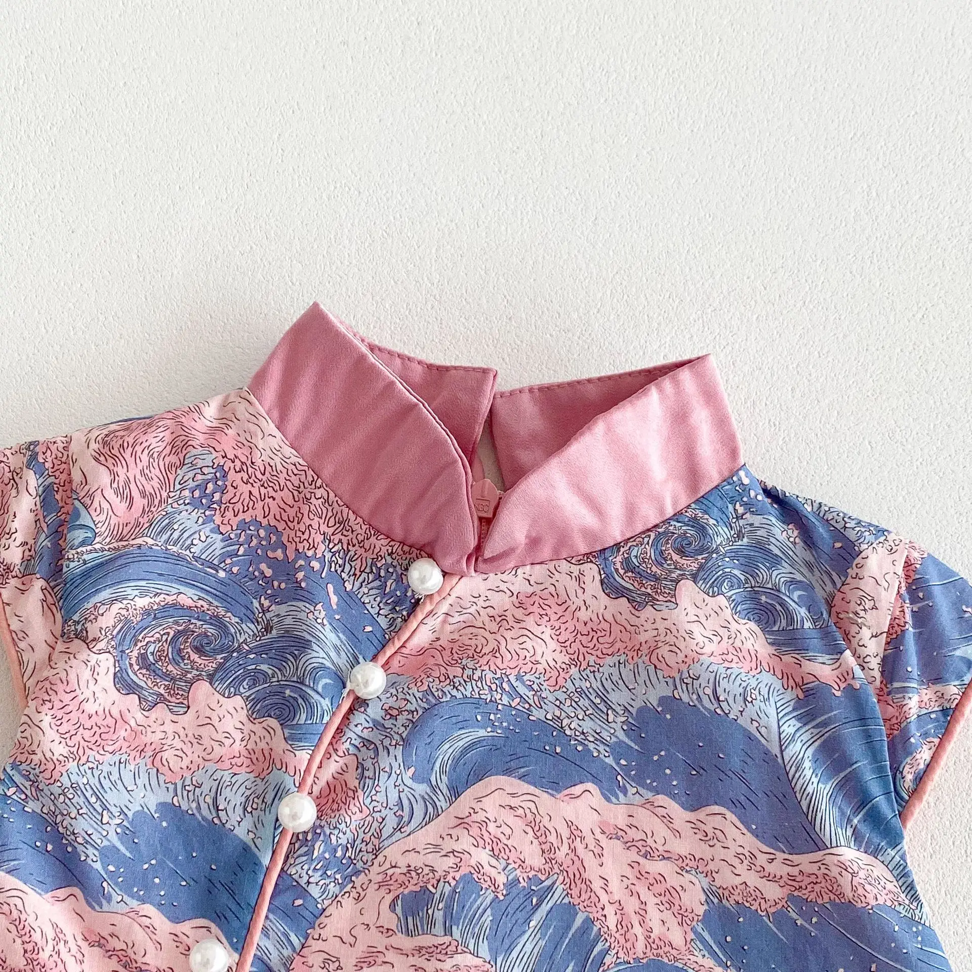 Платье-Ципао без рукавов для новорожденных девочек