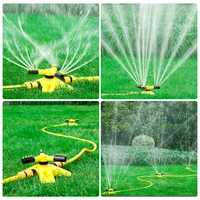 automatic garden lawn sprinkler 360 degree rotating large area coverage water sprinkler for yard lawn water gun water sprayers