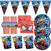 spider hero birthday party supplies children%e2%80%99s party favors includes cups plates napkins for spider hero baby shower decor