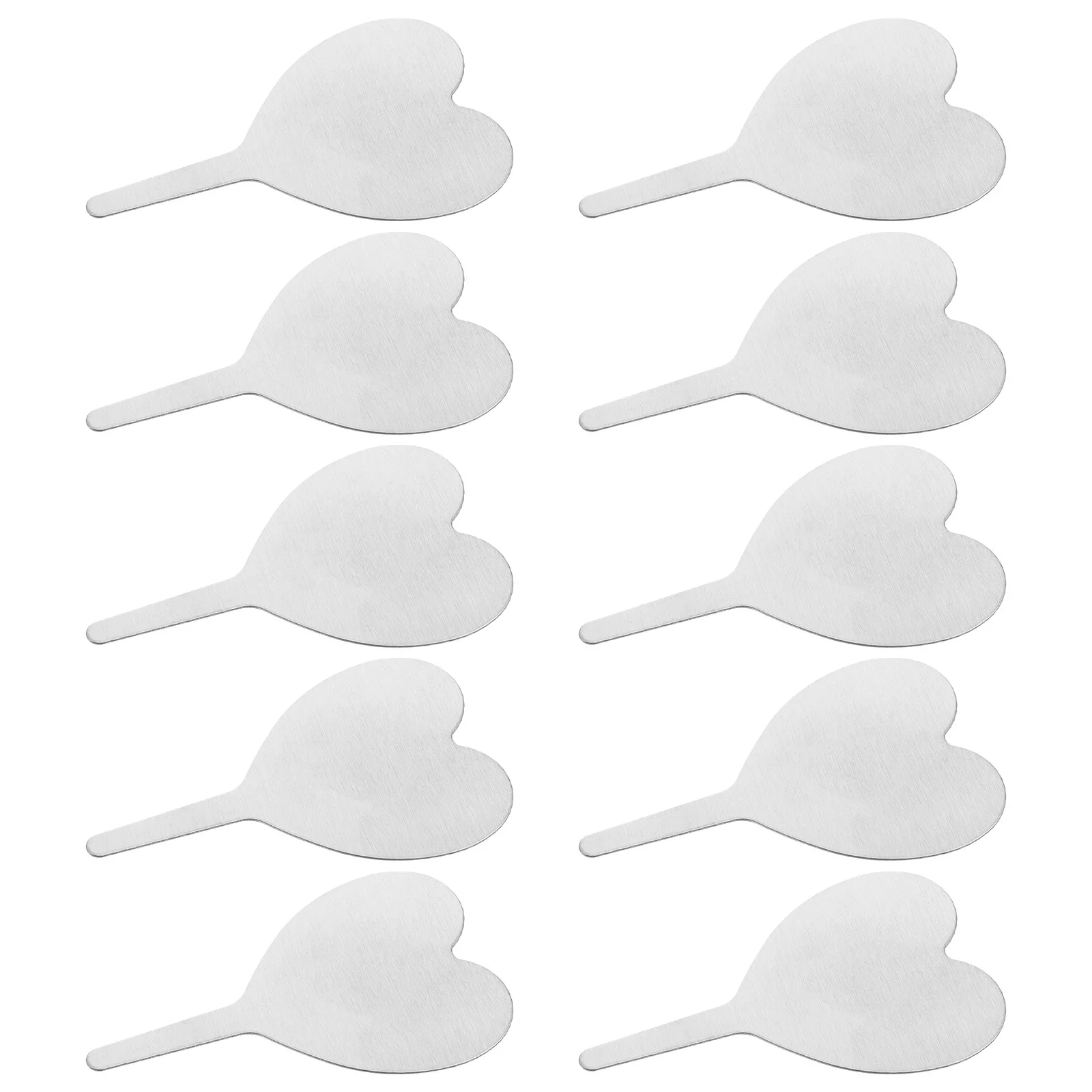 

50pcs Heart Shaped Gardening Label Sturdy Plants Ground Inserted Labels