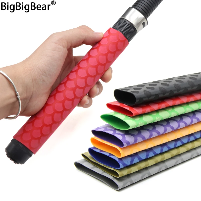 

1/3Pcs Non Slip Heat Shrink Tube Fishing Rod Wrap Anti Skid Bicycle Handle Insulation Protect Racket Grip Waterproof Cover