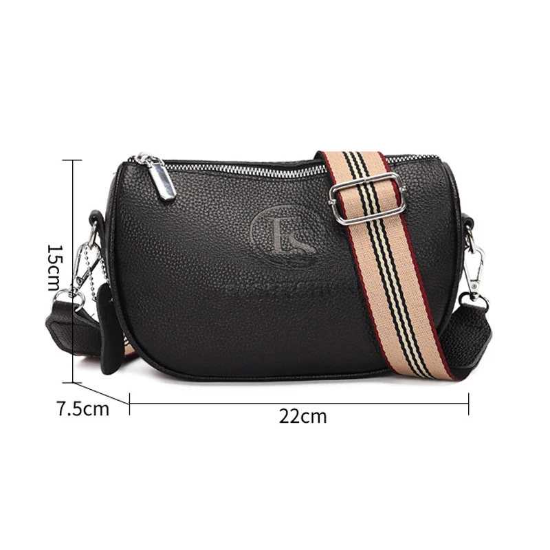 Trend Fashion Crossbody Designer Handbags Women'S Genuine Leather Saddle Casual Vintage Tote Shoulder Bag For Girl Messenger Bag