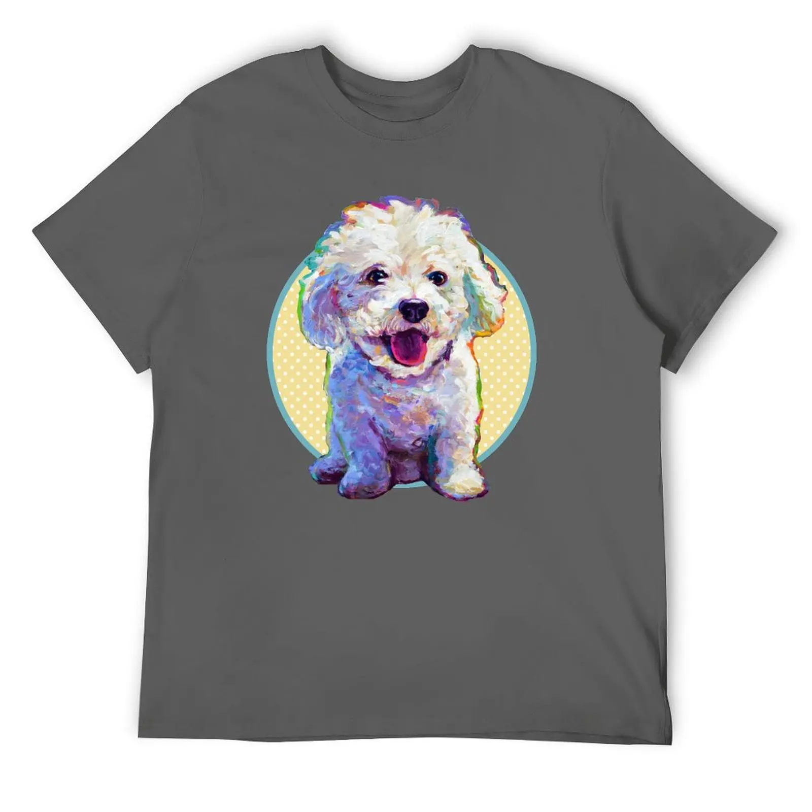 Милая футболка Little White Bichon Frise от Robert Phelps быстросохнущая с графическим рисунком