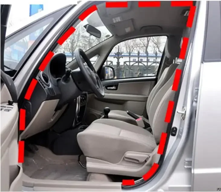 

Уплотнитель внутренний резиновый для дверей Suzuki SX4 Sedan 2006-2014, 1 шт.