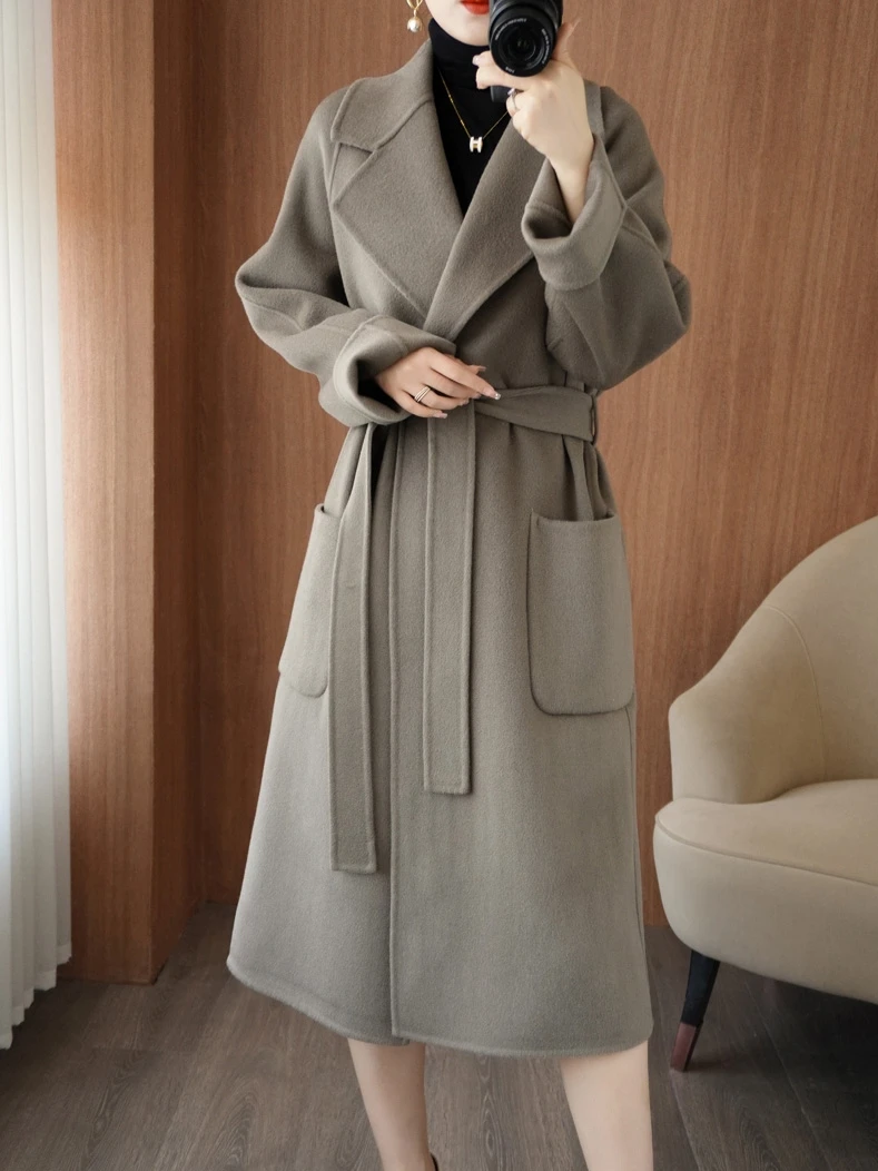 Осень-зима 2023 корейская новая шерстяная верхняя одежда высококачественное