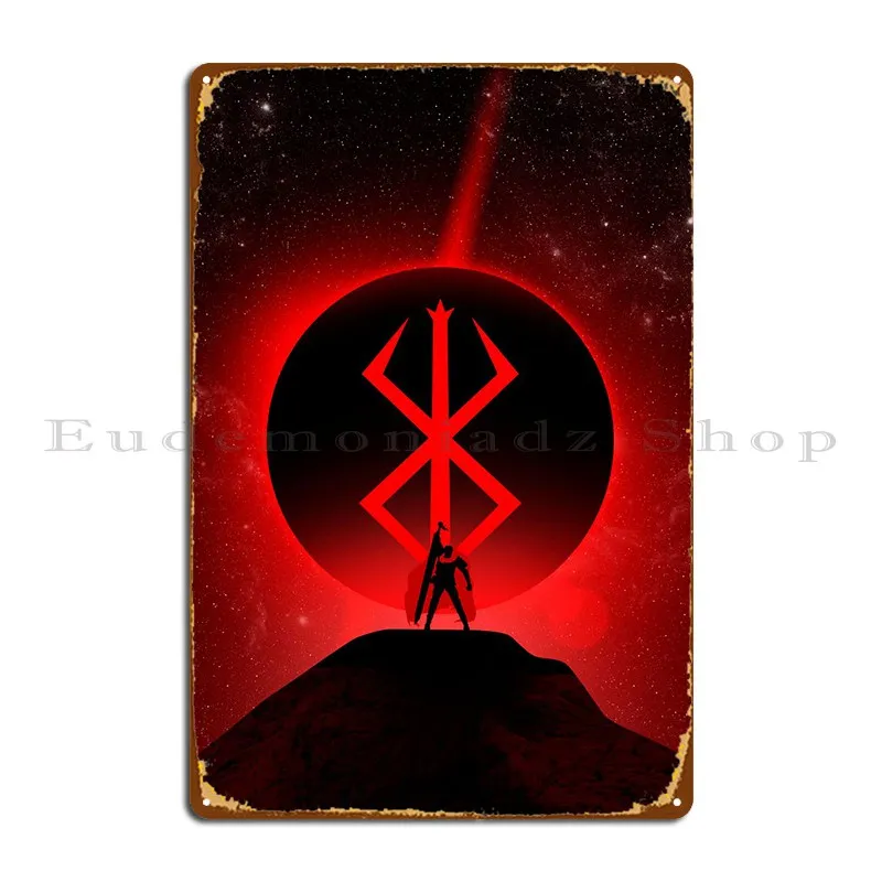 

Berserk металлическая фотография, гараж, кинотеатр, дизайн кинотеатра, оловянный плакат