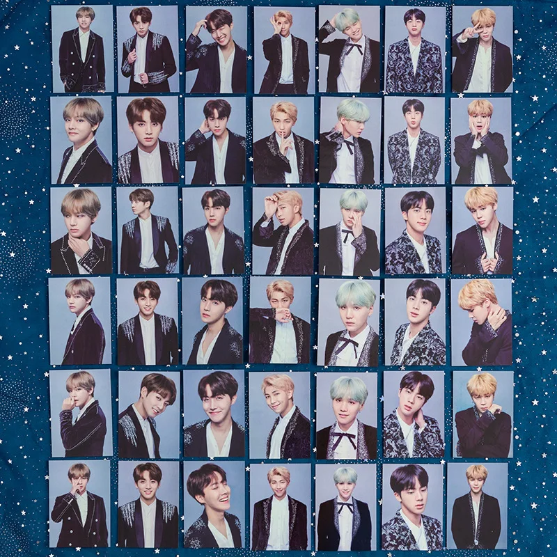 

Альбом Kpop Bangtan Boys 2017, открытка с изображением крыльев, финальная фотокарточка, почтовая фотография с упаковкой для карт, Lu8144