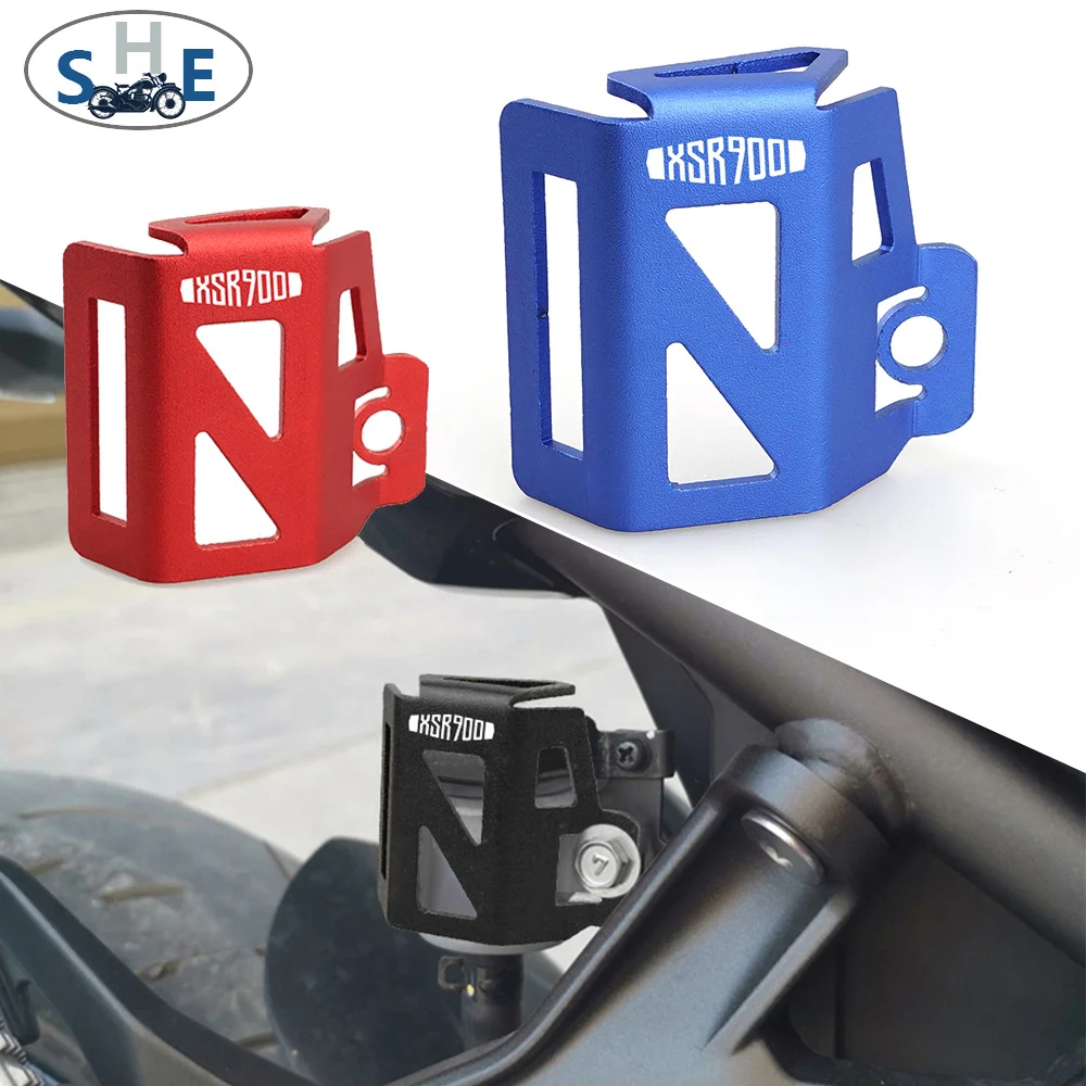 

LOGO XSR900 For YAMAHA XSR900 XSR700 2016-2021 2022 Motorcycle CNC Accessories Rear Brake Fluid Reservoir Guard Cover Protector