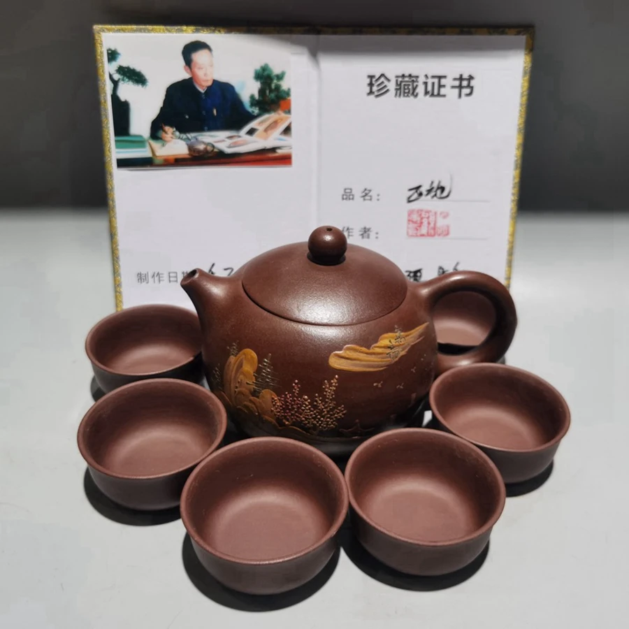 

Набор китайских глиняных чайников Yixing Zisha, горшок Xi Shi Gu Jingzhou 400 мл