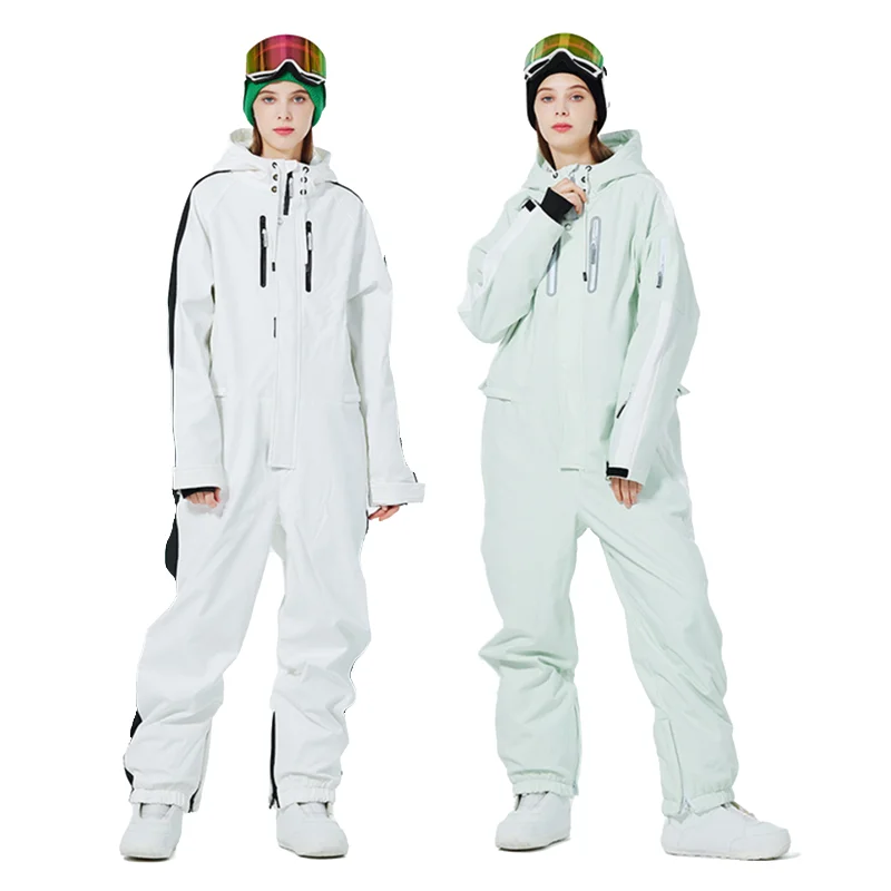 2022 New Luxury Snowboard JumpSuit Men Women Winter Warm SKI Overalls Waterproof Windproof Breathable Ski Costume Female Male