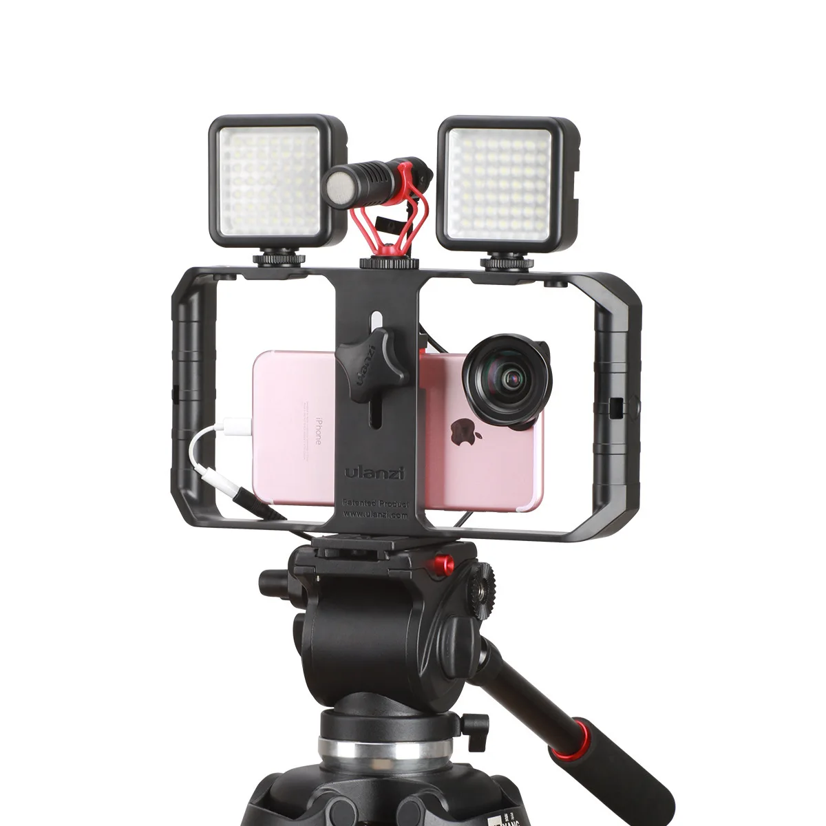 

Ulanzi U-Rig Pro мобильный телефон ручная камера видеосъемка в реальном времени кролик клетка и стабильная
