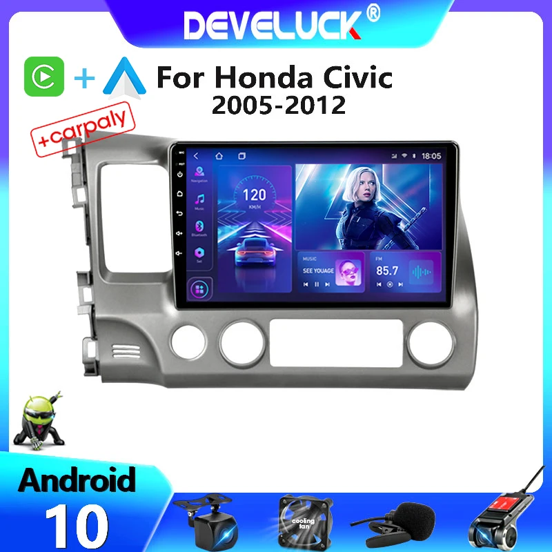 

2 din Android 11 Car Radio Multimedia video Player Navigation GPS For Honda Civic 2005-2012 AHD IPS Screen 2din DSP Stereo AUTO