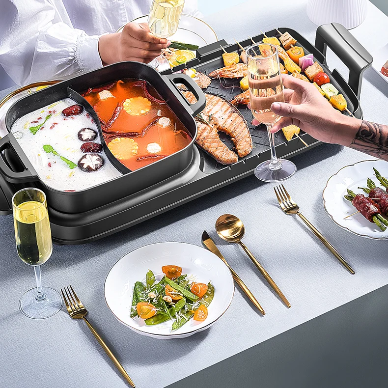 

electric grill bbq hotpot