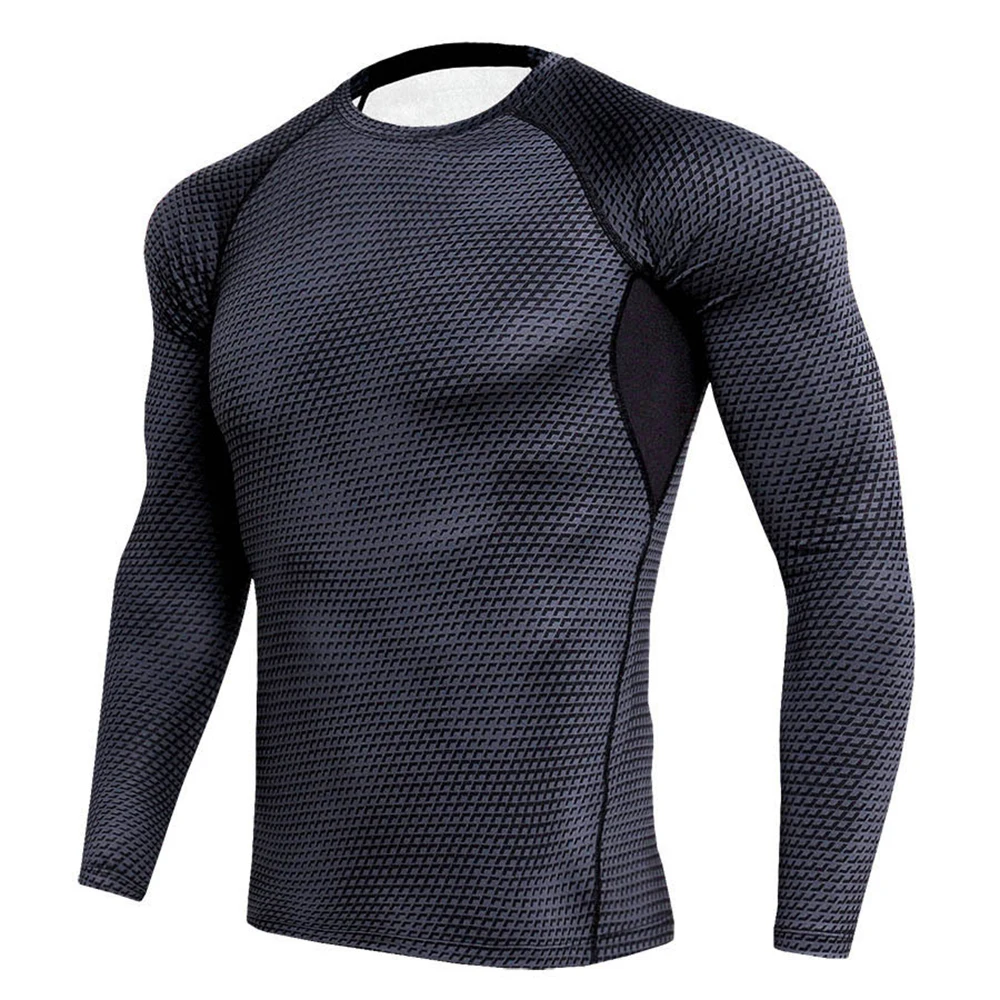 

Men's Tight Training Sports Fitness Long-sleeved Quick-drying Clothes T-shirt Autumn Clothes Comfortable Breathable Running Tops