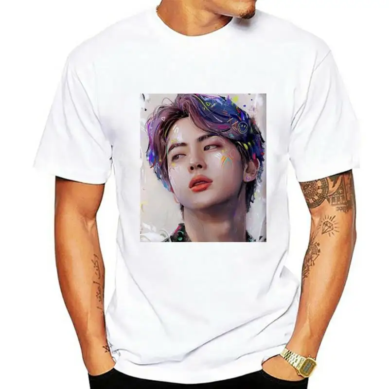 

Пуленепробиваемая Футболка Kpop с принтом Молодежной лиги, Женская Корейская Футболка Harajuku JIN SUGA J HOPE JIMIN V JUNGKOOK, Прямая поставка