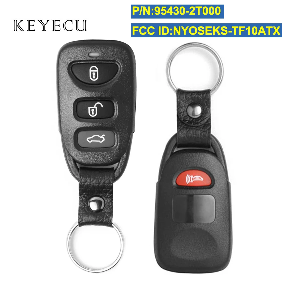 

Пульт дистанционного управления Keyecu, брелок для автомобильного ключа с 4 кнопками 315 МГц для Kia Optima 2011 2012 2013 P/N: 95430-2T000, FCC ID: звеньевой
