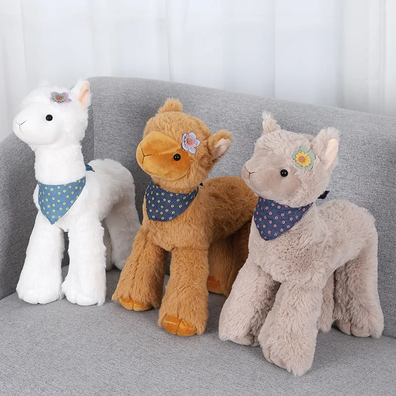 

Cartoon Alpaca Plush Doll Toys Cute Soft Llama Alpaca Kawaii Stuffed Animals Dolls Kids Gifts for Girls