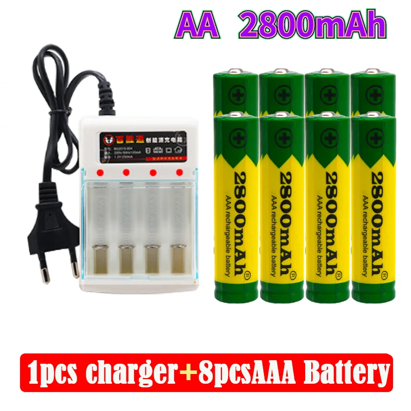 

Новинка aaa щелочная батарея 2800 мАч 1,5 в aaa перезаряжаемая батарея для пульта дистанционного управления батарея для игрушек