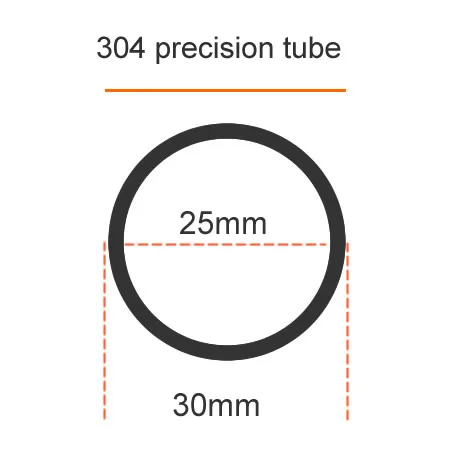 

Точная трубка из нержавеющей стали 304, внешний диаметр 30 мм, Толщина стен 1 мм, 2 мм, допуск 0,05 мм, полированная внутри и снаружи