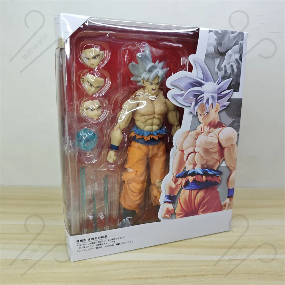 Суперфигурка Dragon Ball White Haired Son Goku Фигурка Migatte No Goku'I 16 см Игрушка из ПВХ в подарок