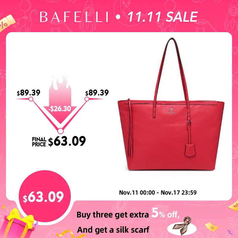 

BAFELLI 2023 WOMEN'S HANDBAG TOTE LARGE CAPACITY TRAVEL BAGS GENUINE LEATHER CASUAL FASHION LUXURY BRAND SHOULDER PURSE