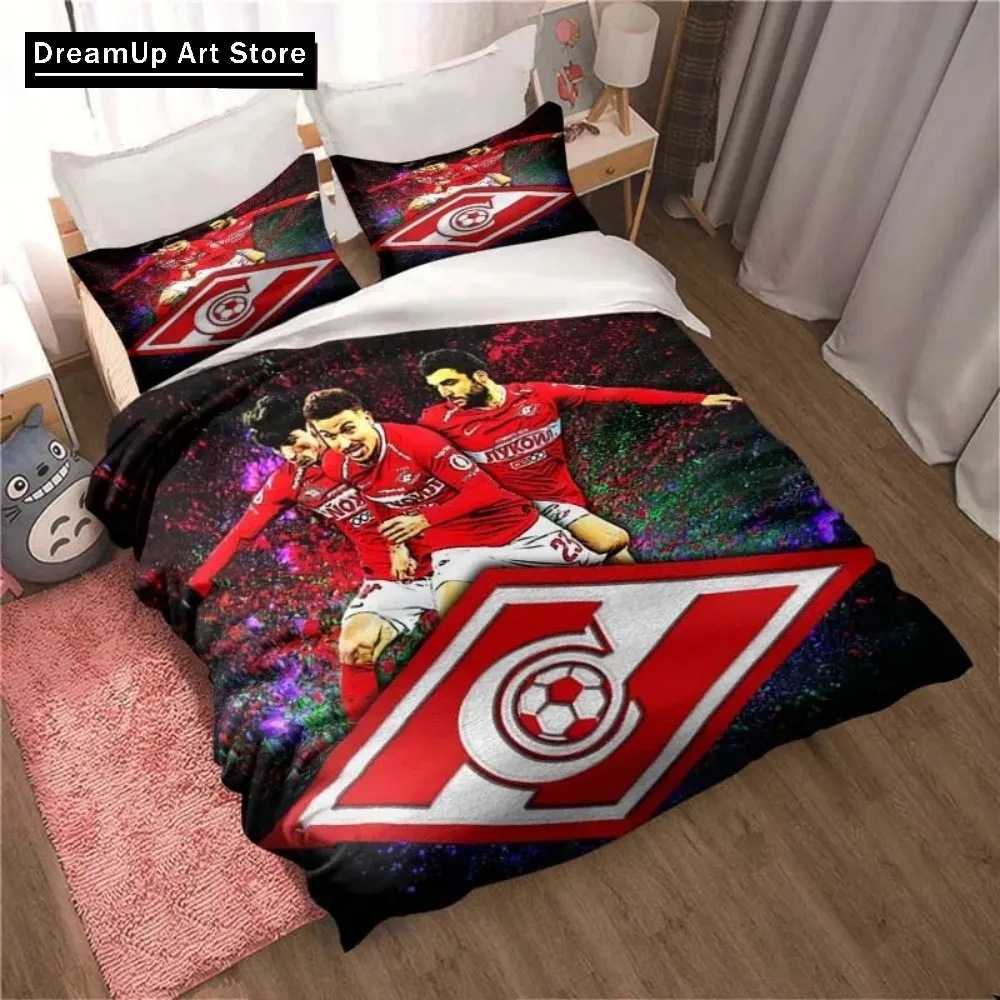 Комплект постельного белья с 3D принтом FC Spartak Moscow Football милый пододеяльник