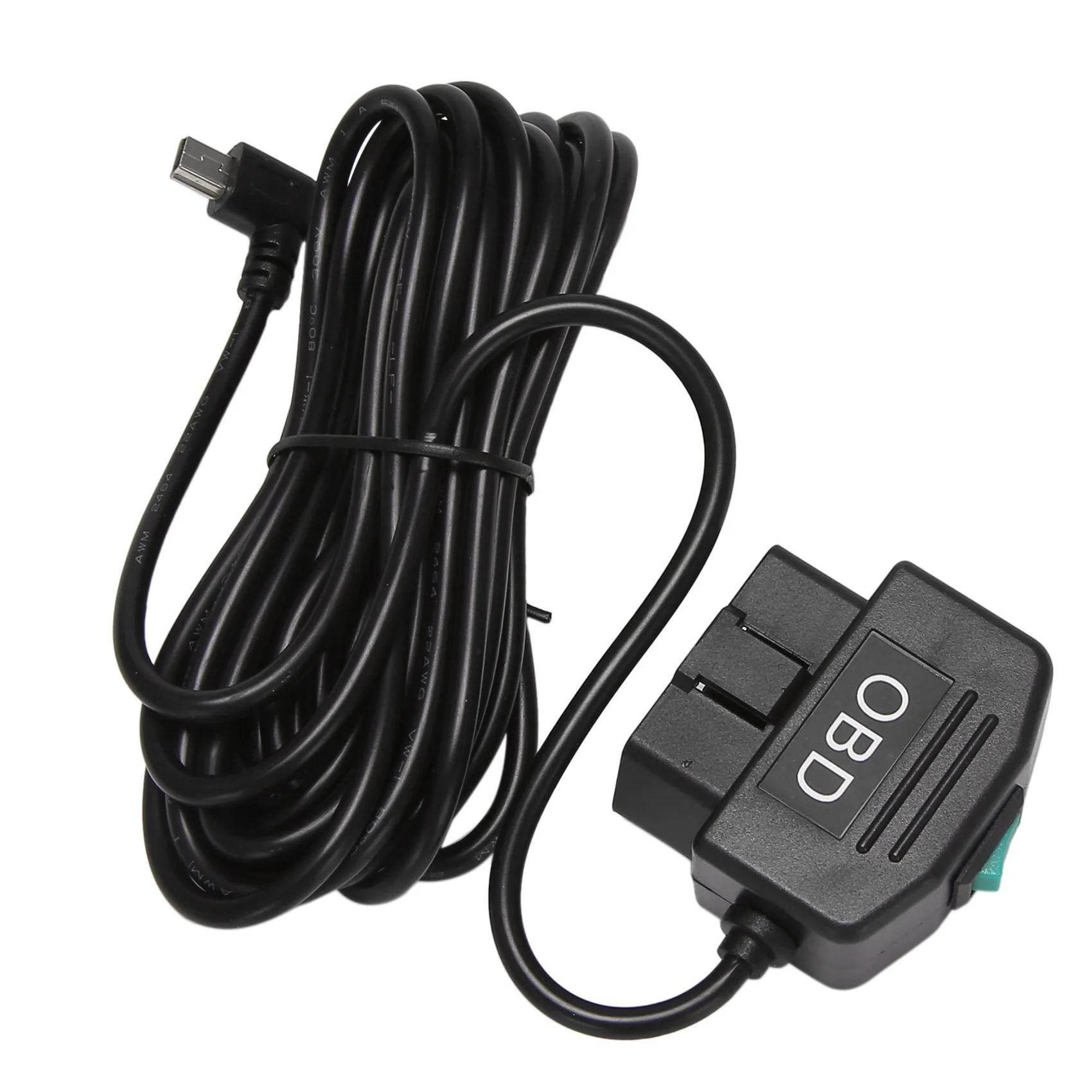 Выход 5 В 3 А USB-порты автомобильный адаптер OBD блок питания кабель метра линия