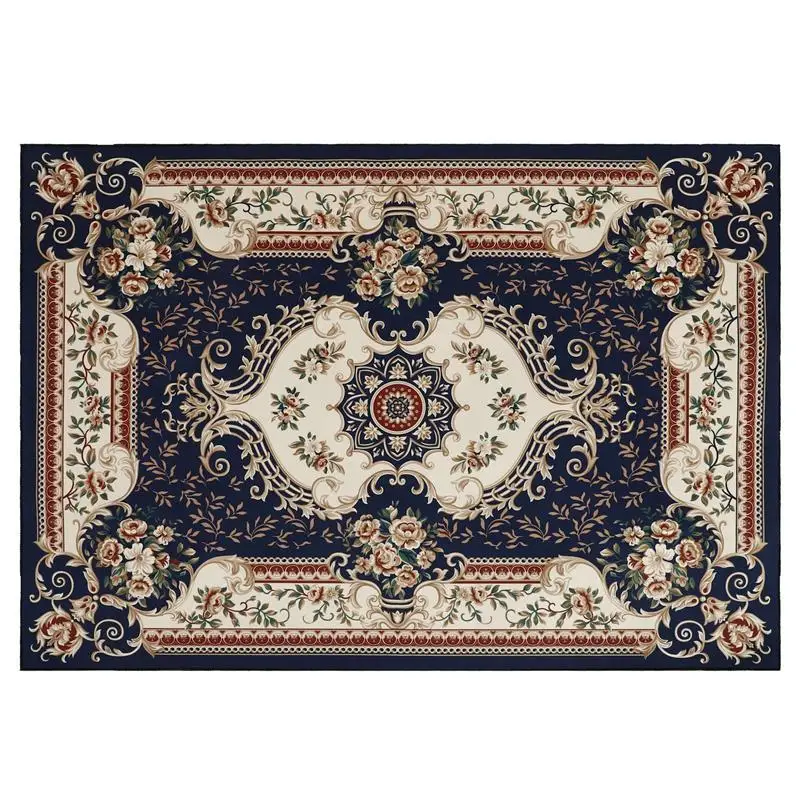 

Retro Floor Mat Household Carpet Living Room Floor Mat Wear-Resistant Rugs Carpet For Bedroom