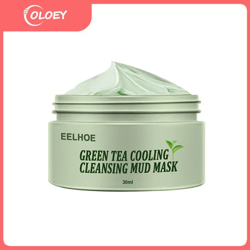 

Green Tea Acne Clearing Mud Mask Oil Control Blackhead Removal Cleansing Mask Brightening Face Mud Mask Moisturizing TSLM1