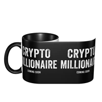 crypto millionaire novelty cups mugs print mugs crypto humor graphic milk cups