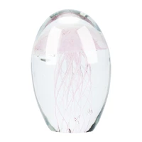colored handmade glow glass jellyfish figurines paperweight aquarium crystal fengshui home decoration f