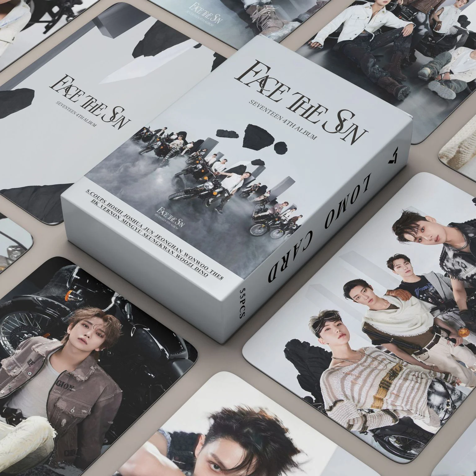 

54PCS/Set Kpop Seventeen New Album Face the Sun Faste Lomo Card Printed Photocard Small Album Photo Cards For Fans Collection
