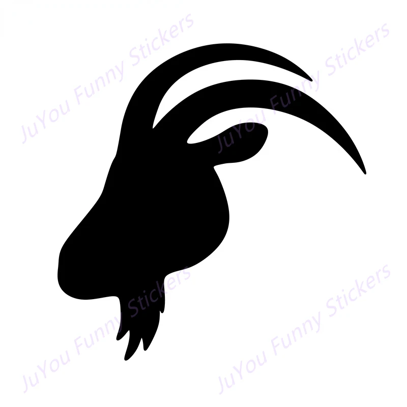 

JuYou Funny Stickers Exterior Accessories for Goat Head Silhouette Car Stickers Creative Decals Surfboard Bumper CarFunny Decor