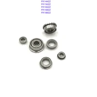 10pclot fr144zz fr156zz fr166zz fr168zz fr188zz high precision metal miniature flange deep groove ball bearing 3d printer parts