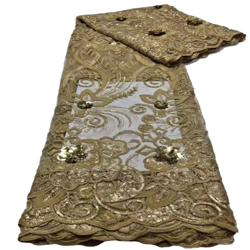 

Женская кружевная ткань, Высококачественная швейцарская вуаль, кружево для нигерийского свадебного платья, хлопковая ткань с вышивкой, 5 ярдов