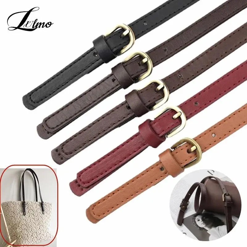

1 Pair Bag Handles DIY Bag Belt Split Leather Bolsa Accessories Replacement Shoulder Bag Straps Adjustable