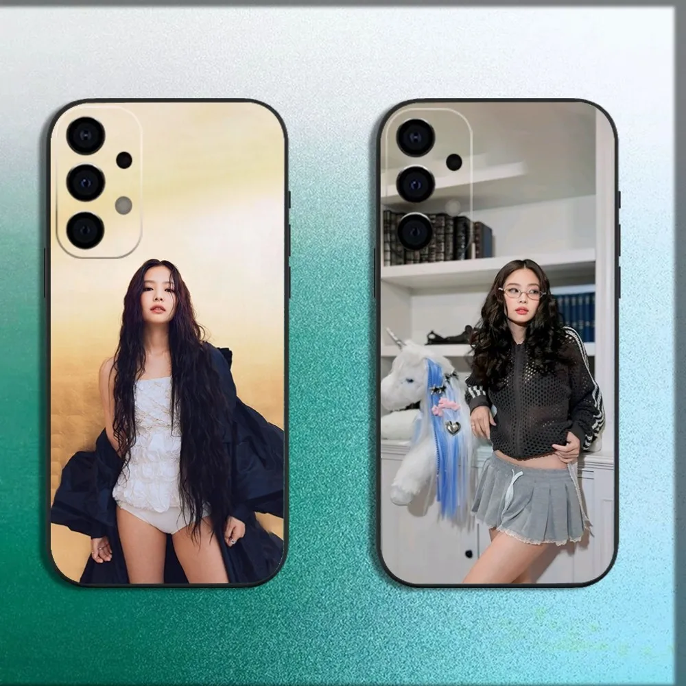 Чехол для телефона Girl MUSIC J-Jennie Kim Samsung Galaxy A13 A21s A22 A31 A32 A52 A53 A71 A80 A91 мягкий черный