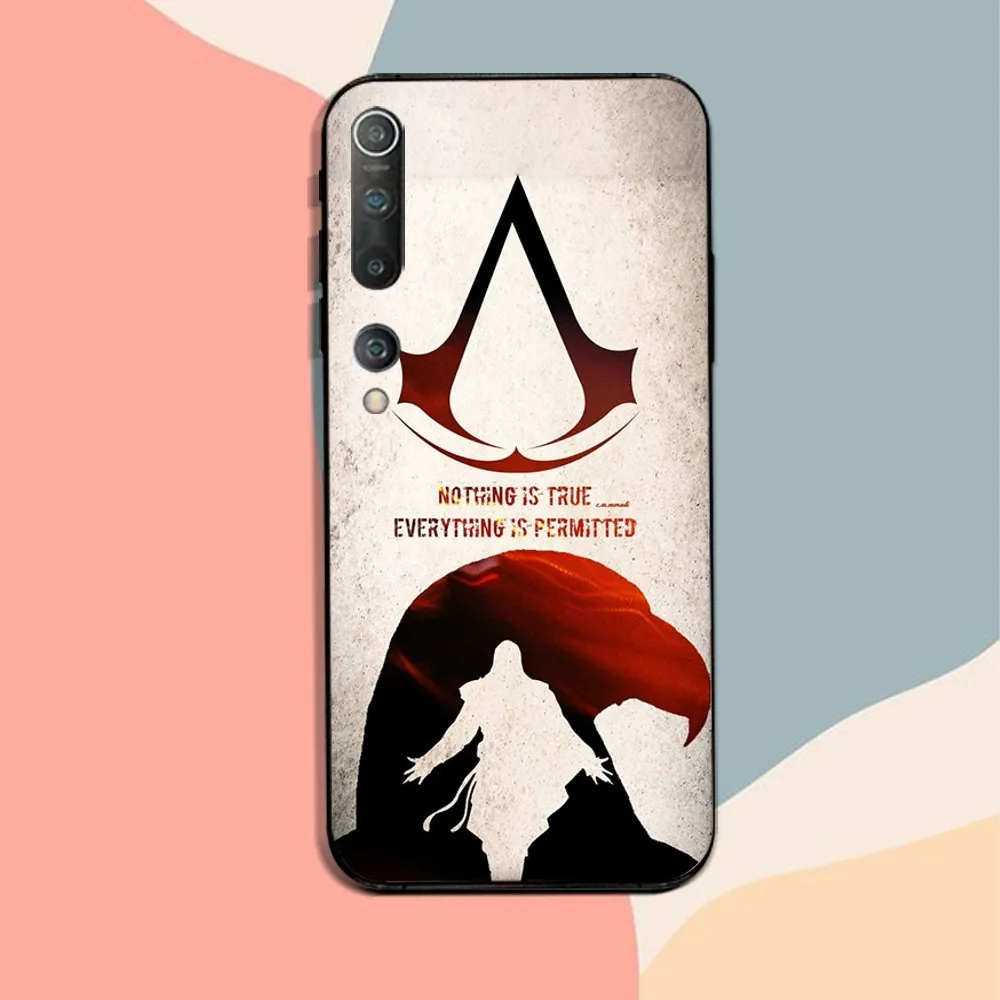 A-Assassins Game C-Creed Phone Case For Xiaomi 11 Redmi Note 5G 8T 9A 9 10T Note8Pro Note9 12SUltra Black